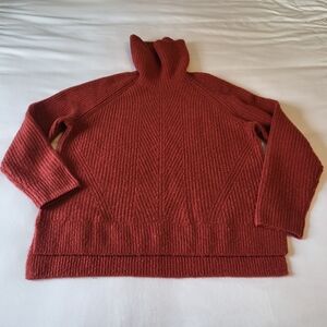 Madewell Mercer Turtleneck Sweater L Coziest Yarn Soft Boxy Fit